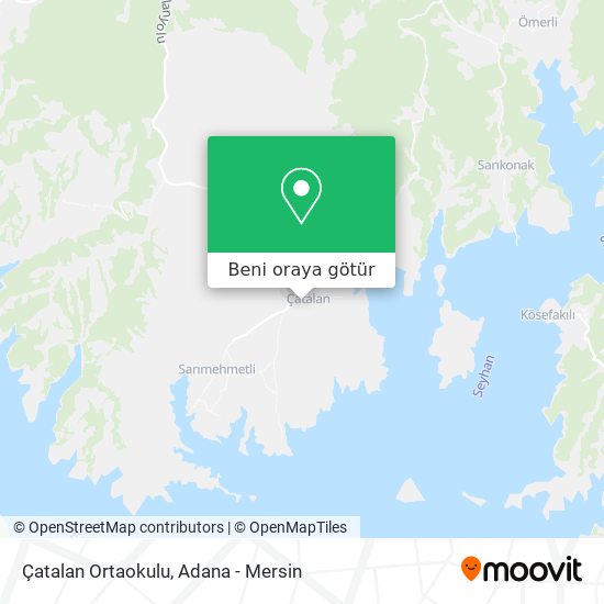 Çatalan Ortaokulu harita