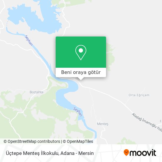 Üçtepe Menteş İlkokulu harita