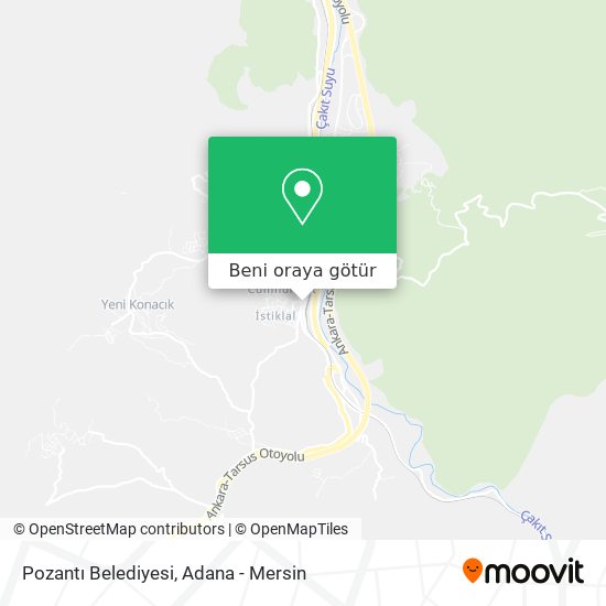 Pozantı Belediyesi harita