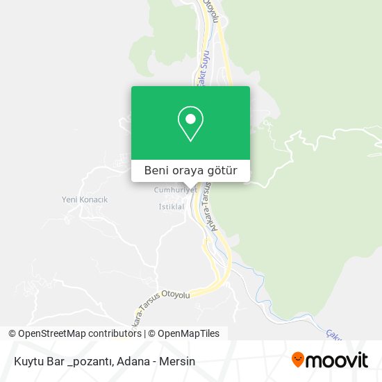 Kuytu Bar _pozantı harita