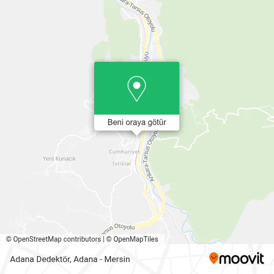 Adana Dedektör harita