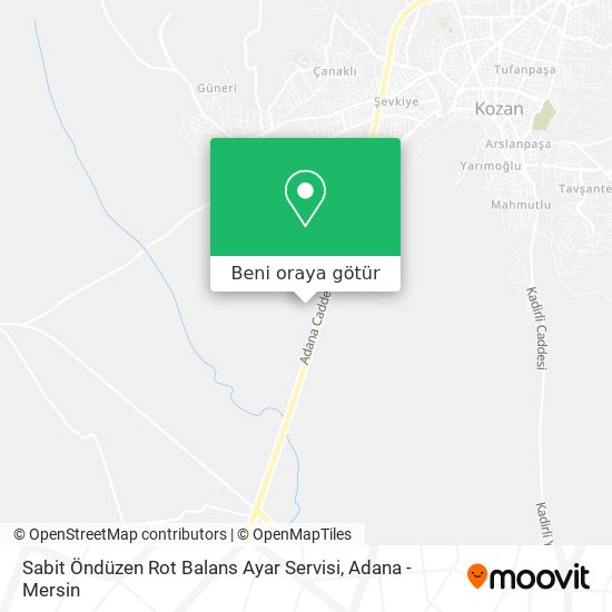 Sabit Öndüzen Rot Balans Ayar Servisi harita
