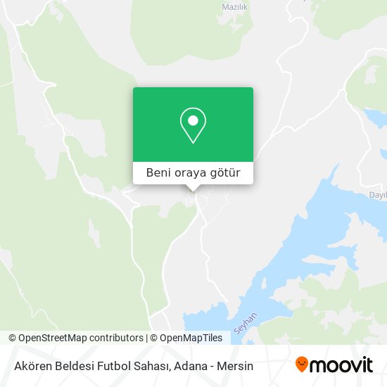 Akören Beldesi Futbol Sahası harita
