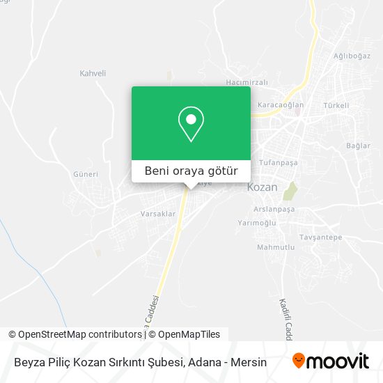 Beyza Piliç Kozan Sırkıntı Şubesi harita