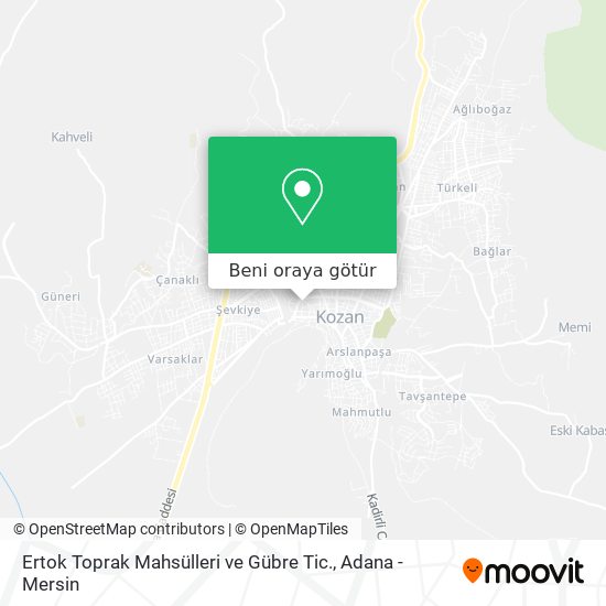 Ertok Toprak Mahsülleri ve Gübre Tic. harita
