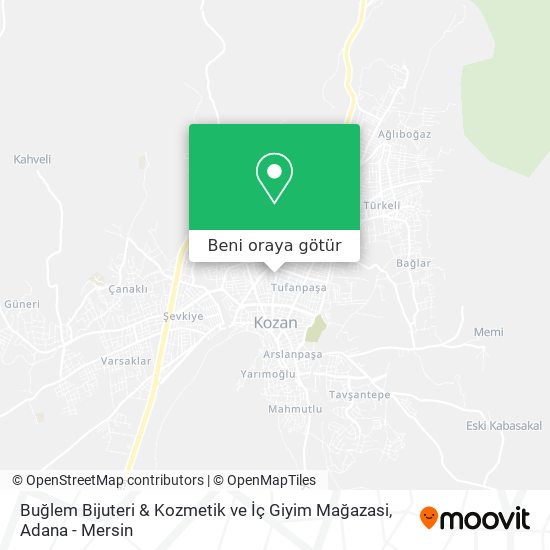Buğlem Bijuteri & Kozmetik ve İç Giyim Mağazasi harita
