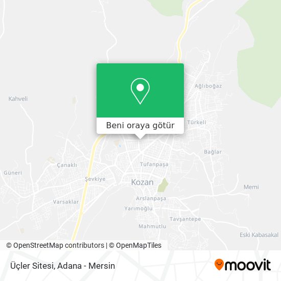 Üçler Sitesi harita
