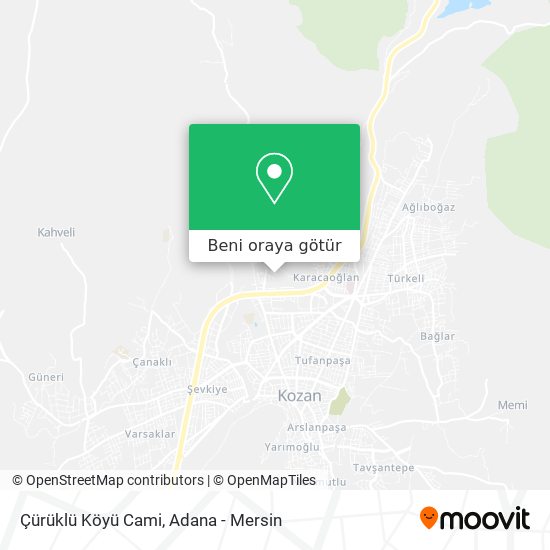 Çürüklü Köyü Cami harita