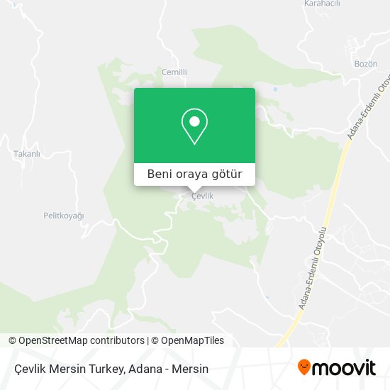 Çevlik Mersin Turkey harita