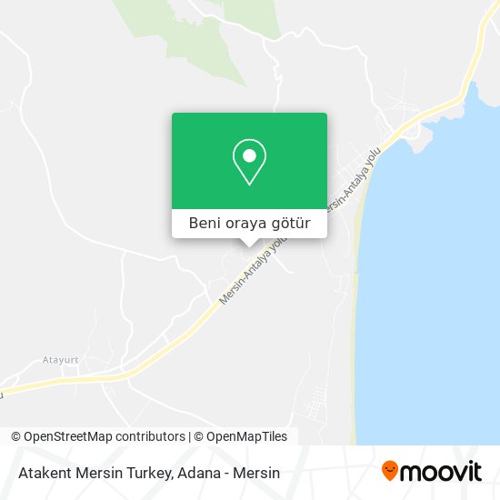 Atakent Mersin Turkey harita