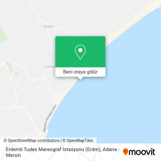 Erdemli Tudes Mareograf İstasyonu (Erdm) harita