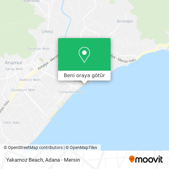 Yakamoz Beach harita