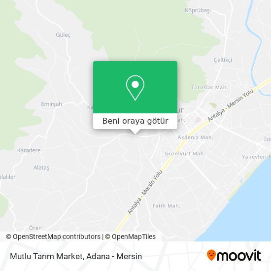 Mutlu Tarım Market harita