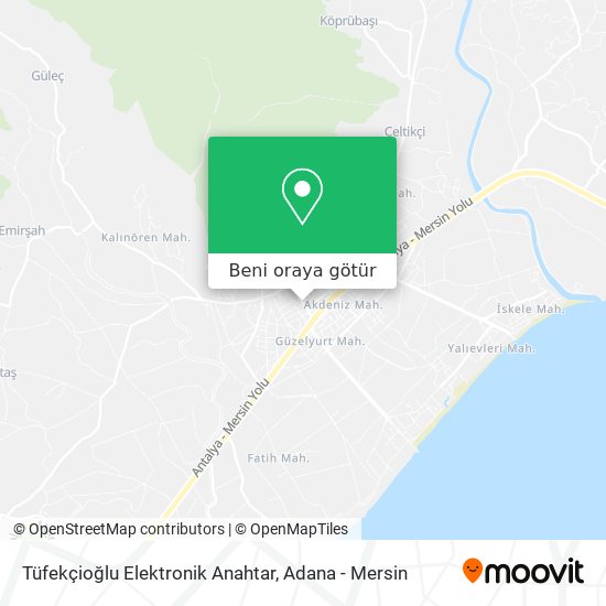 Tüfekçioğlu Elektronik Anahtar harita
