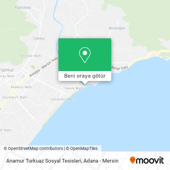 Anamur Turkuaz Sosyal Tesisleri harita
