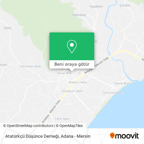 Atatürkçü Düşünce Derneği harita