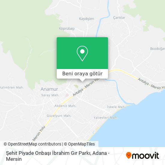 Şehit Piyade Onbaşı İbrahim Gır Parkı harita