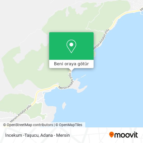İncekum -Taşucu harita