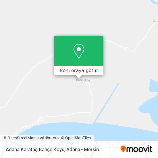 Adana Karataş Bahçe Köyü harita