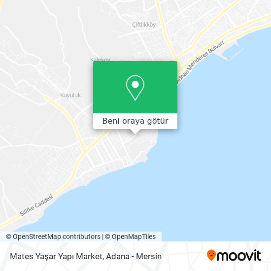 Mates Yaşar Yapı Market harita