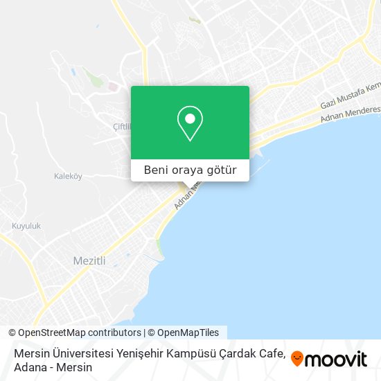 Mersin Üniversitesi Yenişehir Kampüsü Çardak Cafe harita