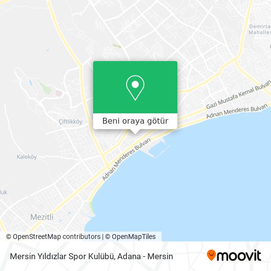 Mersin Yıldızlar Spor Kulübü harita