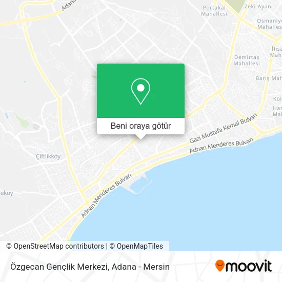Özgecan Gençlik Merkezi harita