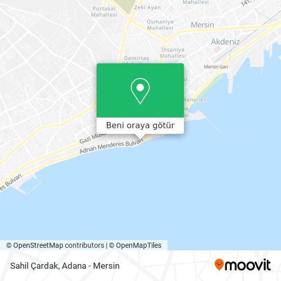Sahil Çardak harita