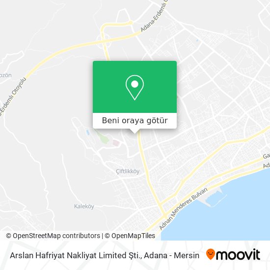 Arslan Hafriyat Nakliyat Limited Şti. harita