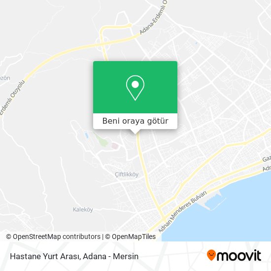 Hastane Yurt Arası harita