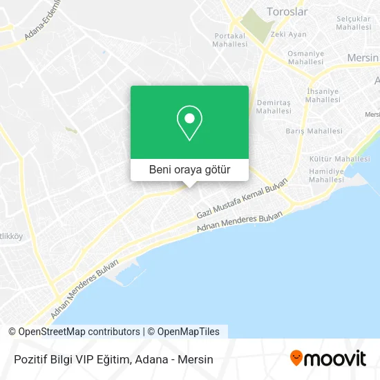 Pozitif Bilgi VIP Eğitim harita