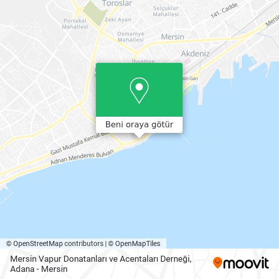 Mersin Vapur Donatanları ve Acentaları Derneği harita