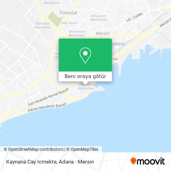 Kaynana Cay Icmekte harita
