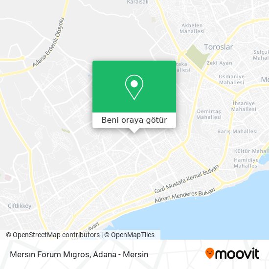 Mersın Forum Mıgros harita