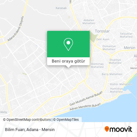 Bilim Fuarı harita