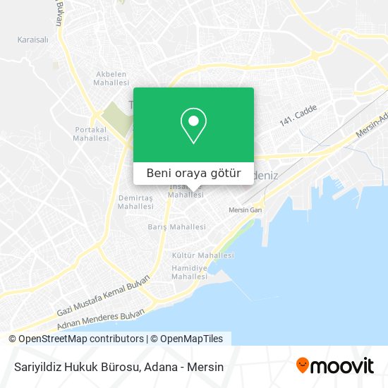 Sariyildiz Hukuk Bürosu harita
