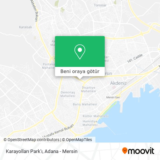 Karayolları Park'ı harita