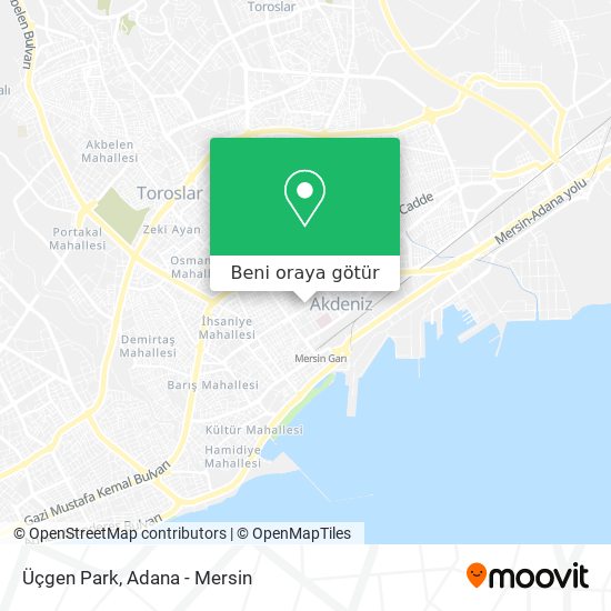 Üçgen Park harita