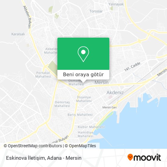 Eskinova İletişim harita