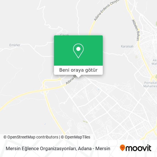 Mersin Eğlence Organizasyonları harita