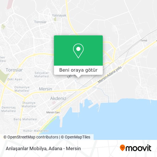 Anlaşanlar Mobilya harita