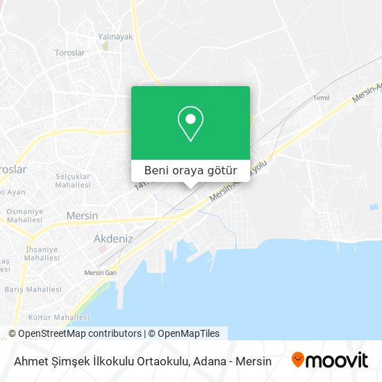 Ahmet Șimşek İlkokulu Ortaokulu harita