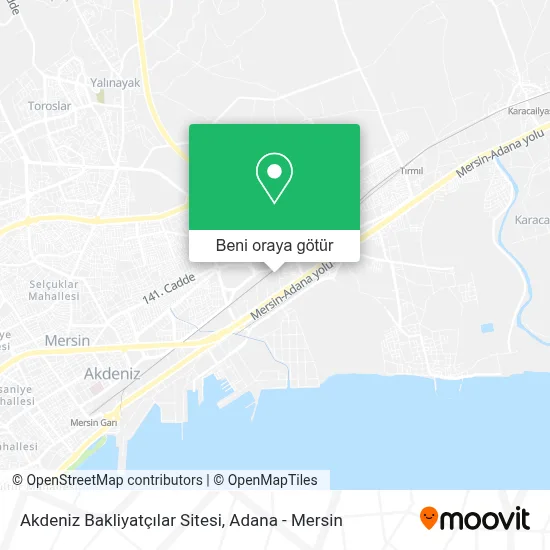 Akdeniz Bakliyatçılar Sitesi harita