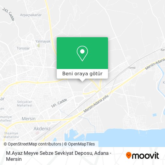 M.Ayaz Meyve Sebze Sevkiyat Deposu harita