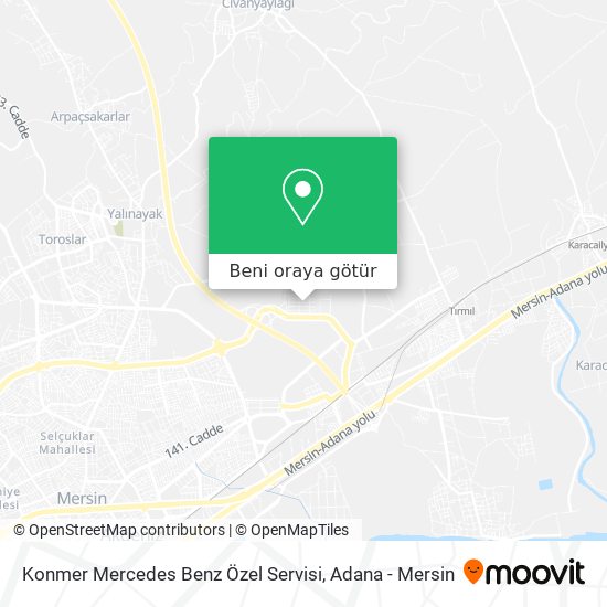 Konmer Mercedes Benz Özel Servisi harita