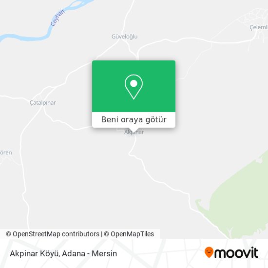 Akpinar Köyü harita