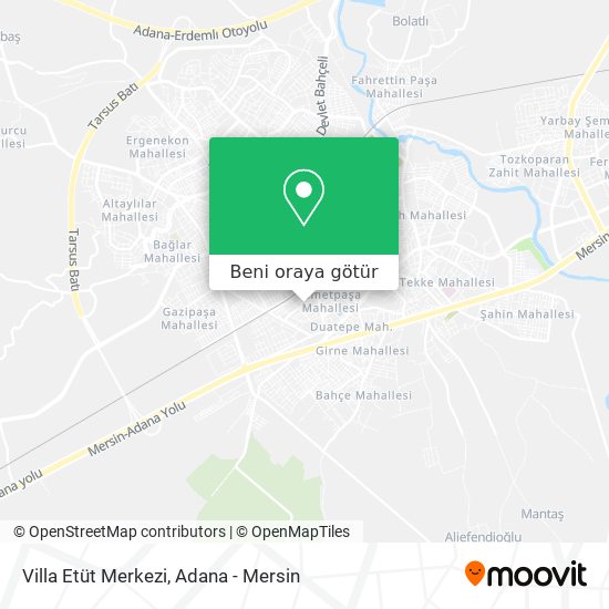 Villa Etüt Merkezi harita