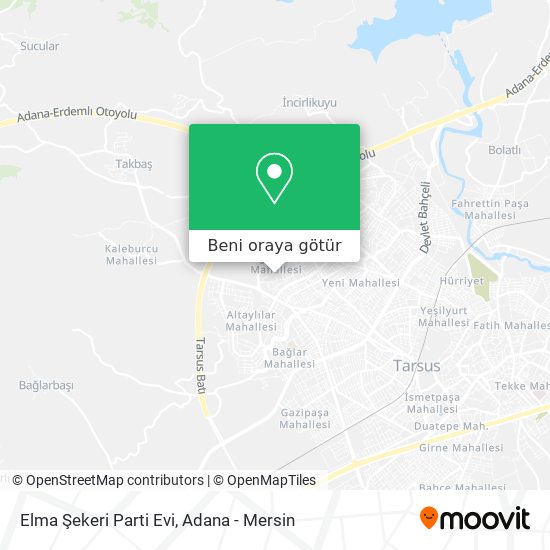Elma Şekeri Parti Evi harita