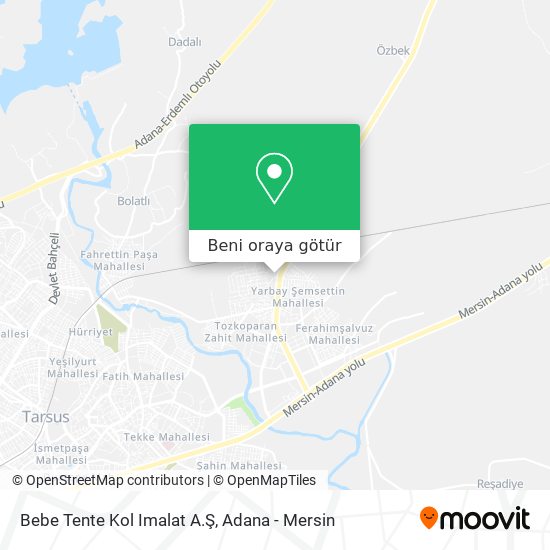 Bebe Tente Kol Imalat A.Ş harita