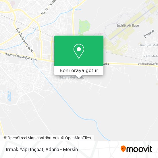 Irmak Yapı Inşaat harita